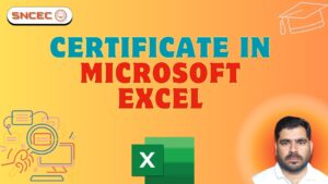 Join the Certificate in MS Excel Course at Shree Narayan Computers & Education Center, Etah. Learn formulas, charts, pivot tables, and data analysis with hands-on training. A 3-month course with certificate, perfect for students and professionals.